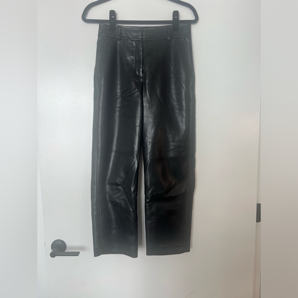 Aritzia Melina Faux Leather Pants in Black - Picture 3 of 3